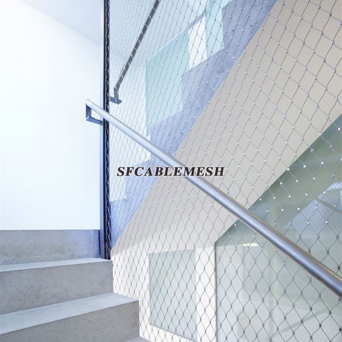 Stainless steel cable mesh for staircase