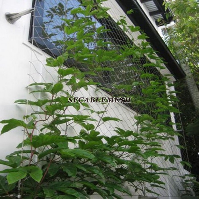 Stainless Steel Wire Rope Mesh Plant Climbing Trellis