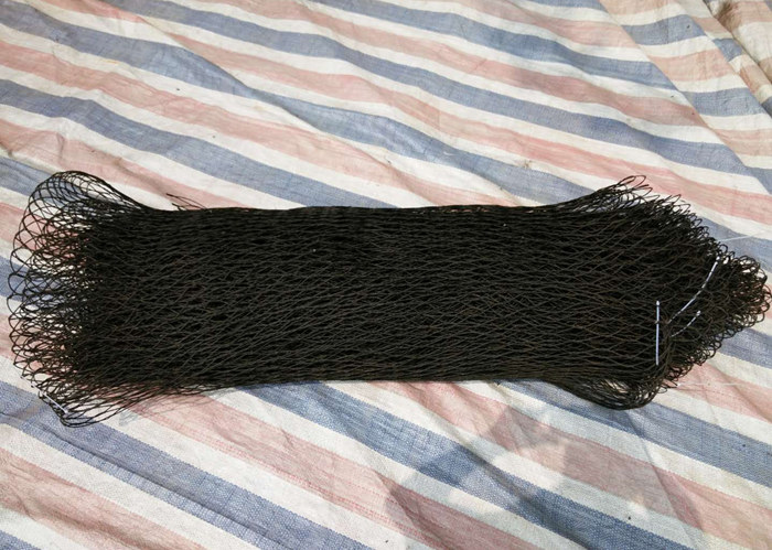 black oxide stainless steel knotted mesh