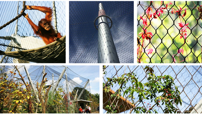 stainless steel wire mesh for building decoration stainless steel ferrule mesh for large barrier fences