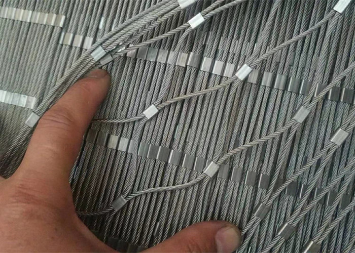 2.4mm stainless steel ferrule wire rope mesh